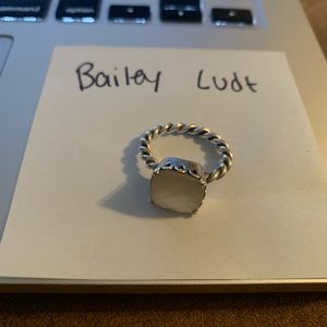 Pandora mother of pearl ring